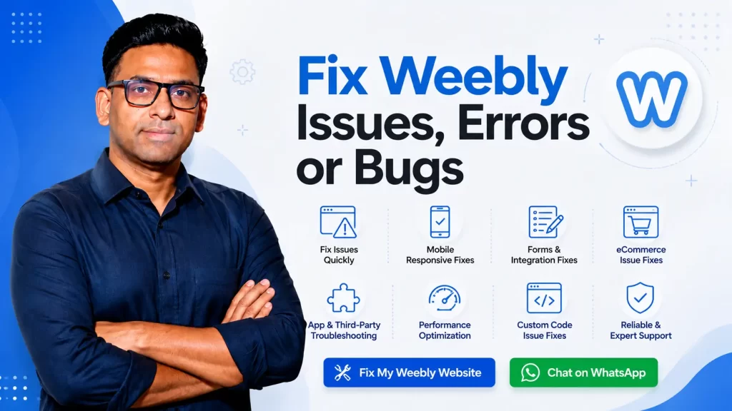 fix weebly Issues