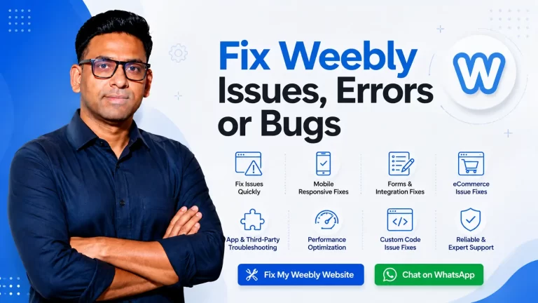 fix weebly Issues